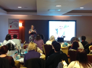and our very own Louise Perry talked about her experiences as a new parent in her talk 'chatter matters... but...'
