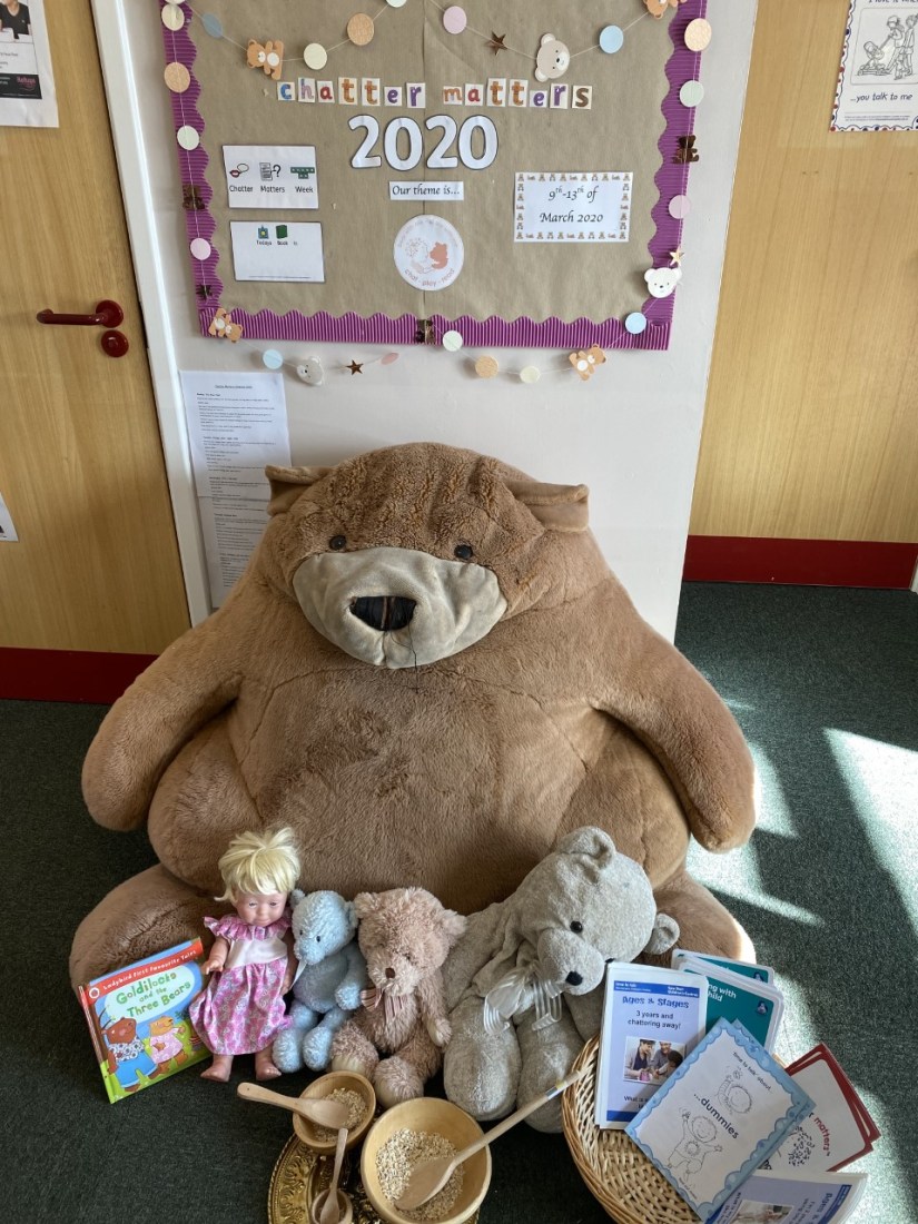 chatter matters bear display